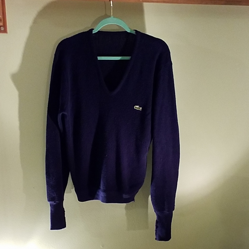 Blue lacoste sweater